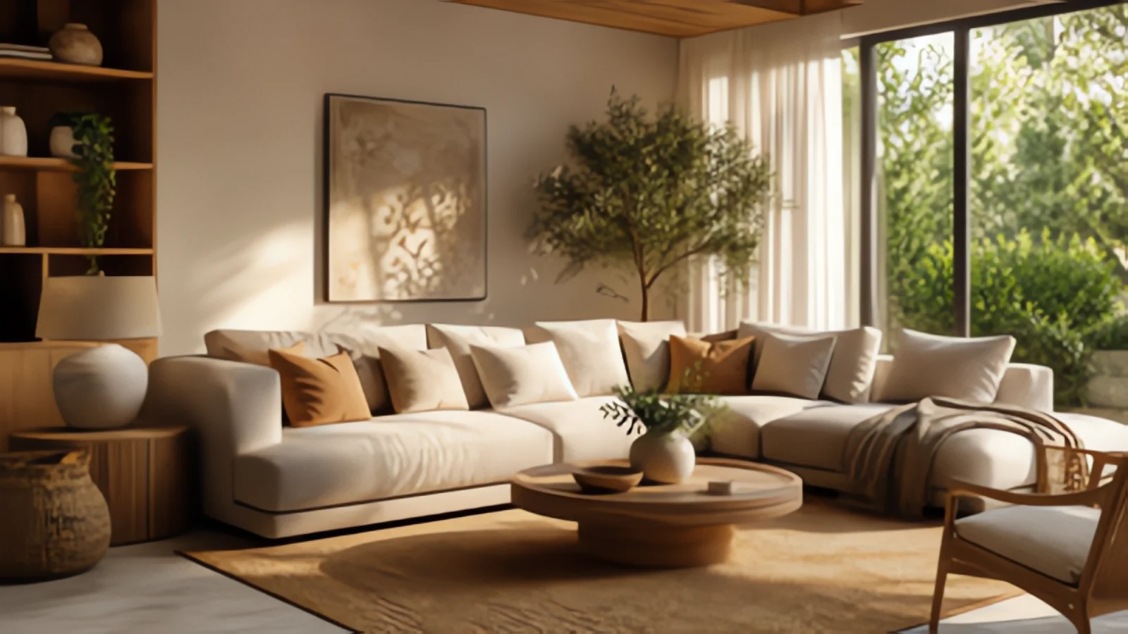 Upscaled living room example